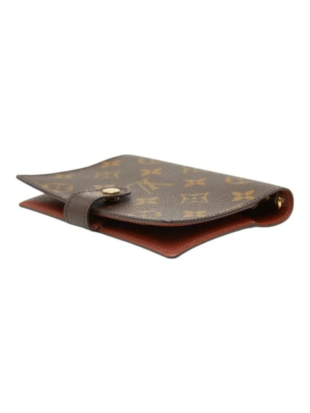Louis Vuitton Monogram Agenda PM 6 Hole Notebook Cover System Brown Leather